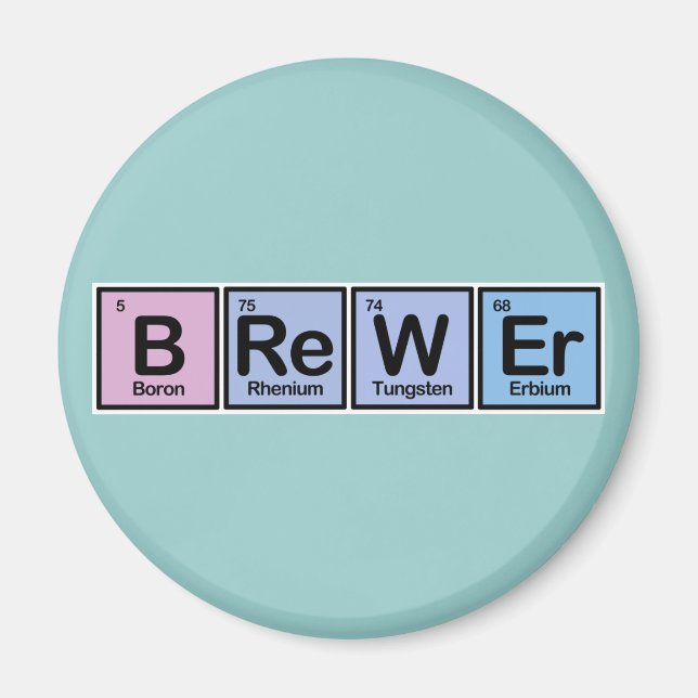 Brauerei aus Elementen Magnet (Vorne)