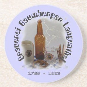 Brauerei Baumberger Langenthal Bierger Sandstein Untersetzer