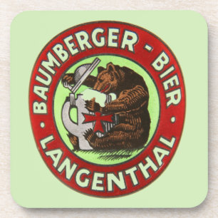 Brauerei Baumberger Langenthal Kork-Untersetzer Getränkeuntersetzer