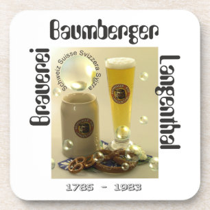 Brauerei Baumberger Langenthal Kork-Untersetzer Untersetzer
