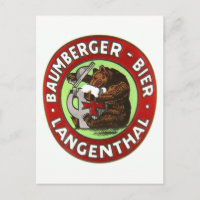 Brauerei Baumberger Langenthal Postkarte