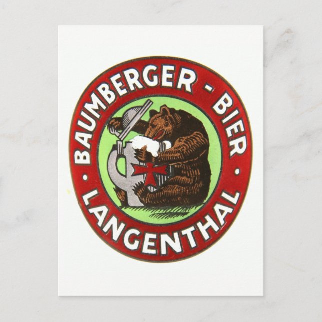 Brauerei Baumberger Langenthal Postkarte (Vorderseite)