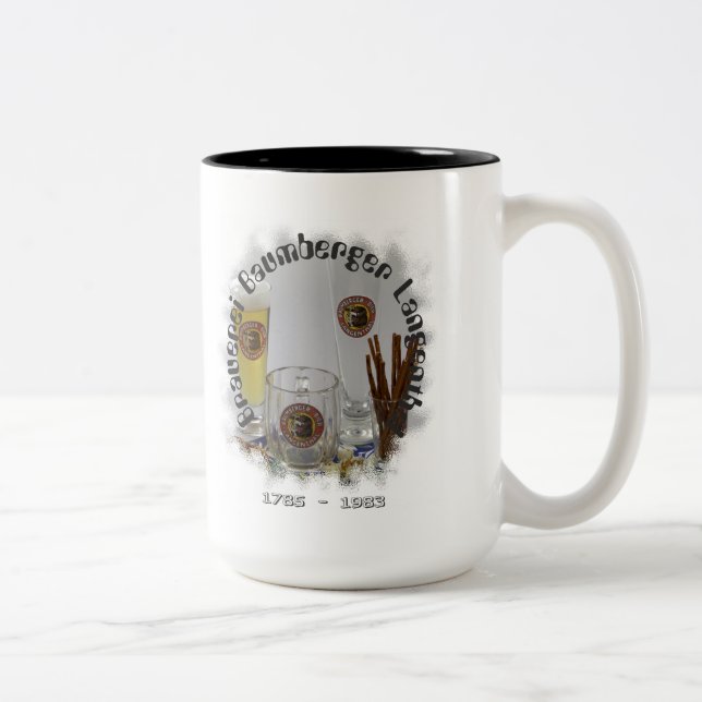 Brauerei Baumberger Langenthal Zweifarbige Tasse (Rechts)