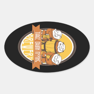 Brauerei Ovaler Aufkleber