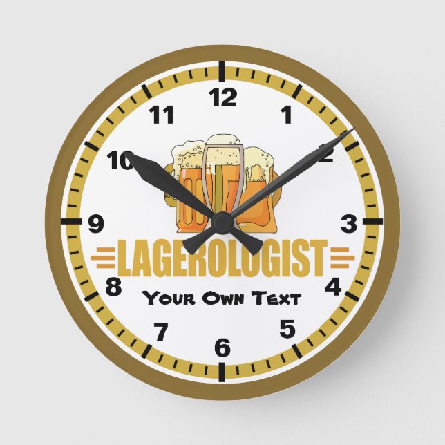 Brauerei Runde Wanduhr (Vorderseite)