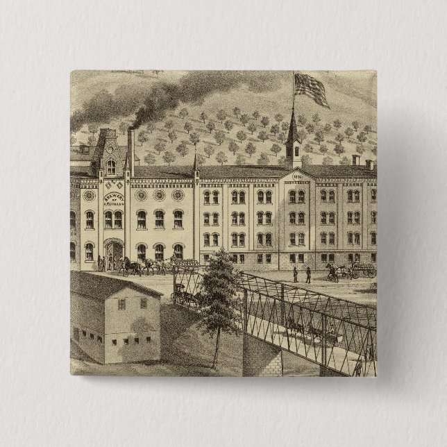 Brauerei und Malzhaus A Reymann Button (Vorderseite)