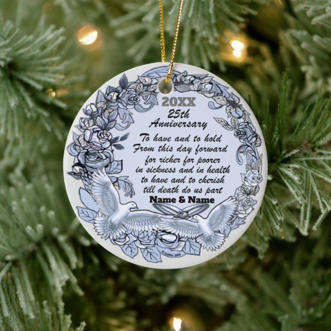 Brauerei zum Silver Wedding Jubiläum Keramik Ornament (Baum)