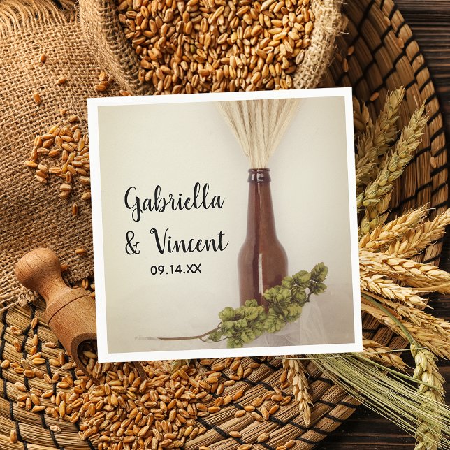 Brauereizeit für Weizen und Hopfen Serviette (Von Creator hochgeladen)