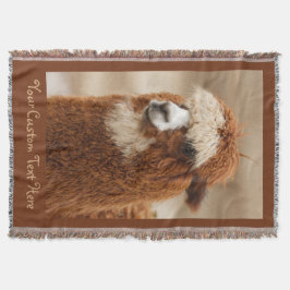 Braun-Alpaca-Schwertdecke Decke