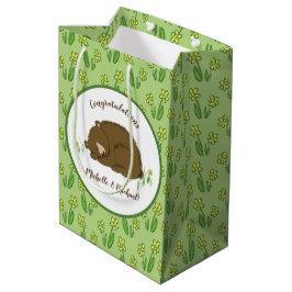 Braun Bear Baby Dusche Woodland Tiere Mittlere Geschenktüte