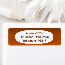 Braun bis Orange Fade