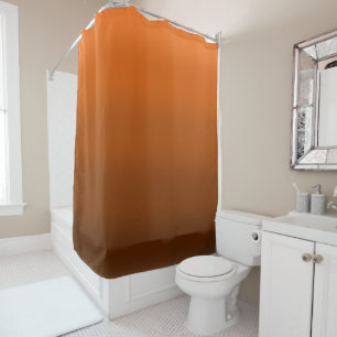 Braun bis Orange Fade Duschvorhang