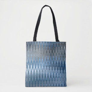 Braun/Blau 2 Farben 2 Seiten - Trendiges welliges 