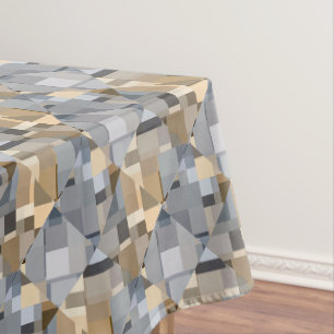 Braun/Blau Trendmuster Tischdecke
