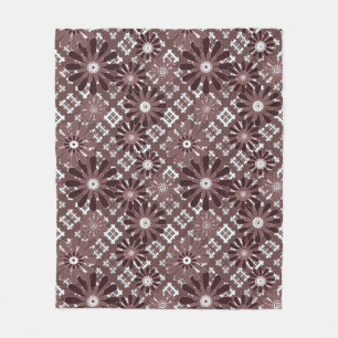 Braun, Blume Fleecedecke