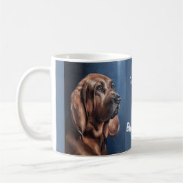 Braun-Bluthund-Ölgemälde-Tasse Kaffeetasse
