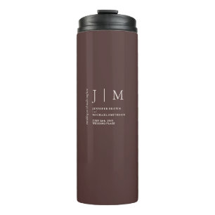 Braun Chocolate Formaler Moderner Kaffee Thermosbecher