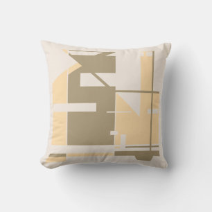 Braun Creme Beige Fette Geometrische Mosaik-Abstra Kissen