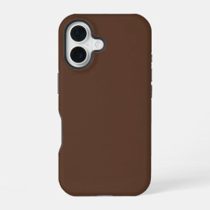 Braun einfarbig iPhone 16 hülle