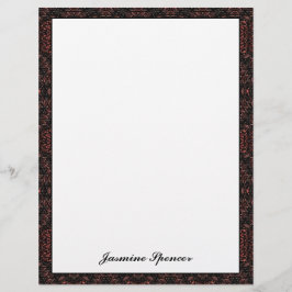 Braun einzigartiges Schlangenhautmuster Briefbogen