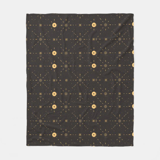 Braun Elegantes Nahtloses Design für Decken. Fleecedecke (Vorderseite)