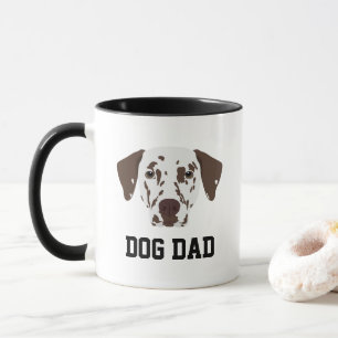 Braun gefleckter dalmatiner-Hunde-Vater-Mug Tasse