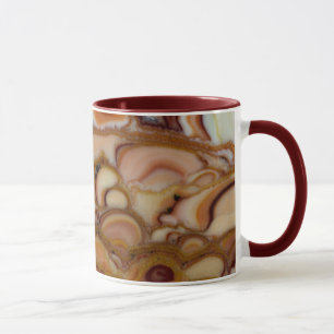 Braun gefleckter Onyx Tasse