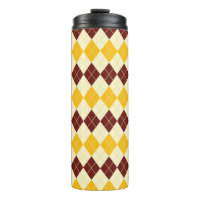 Braun - Gelbes schottisches Tartan-Muster