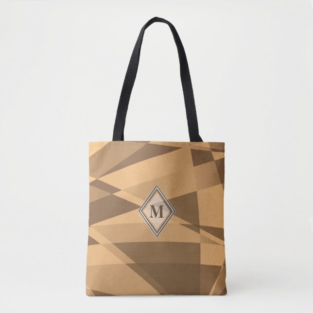 braun, geometrisch orange dynamisch (Vorderseite)