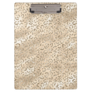 Braun Gepard Leopard Haut Druck Muster Tier Klemmbrett