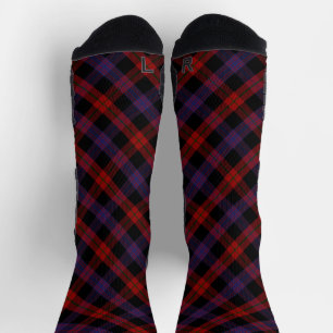 Braun Grady Tartan Karomuster Socken