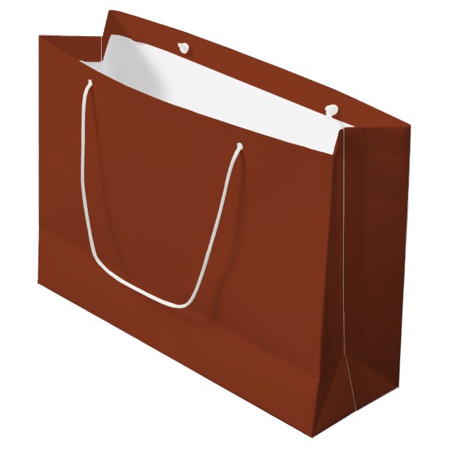 Braun Große Geschenktüte (Vorderseite Schrägansicht)