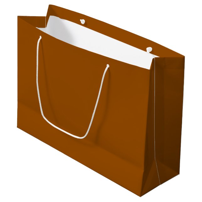 braun große geschenktüte (Vorderseite Schrägansicht)