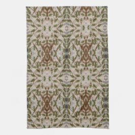 Braun Grün und Grau Blau Geschirrtuch