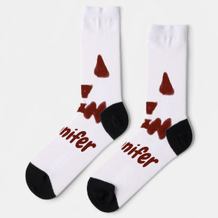 Braun Halloween beängstigender Gesichtsfall hinzuf Socken