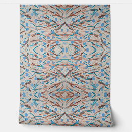 Braun hat die Blues Abstrakt Peel & Stick Tapete