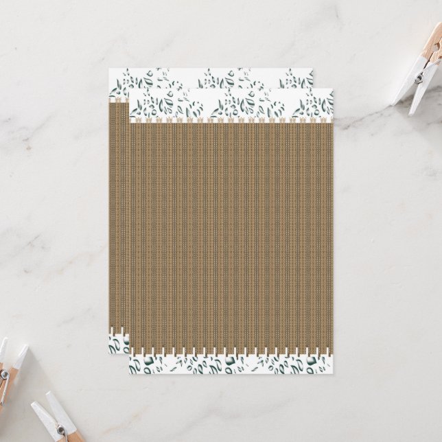 braun, Holz, beige, rechteckig, grau, Boden, ha Einladung (Vorderseite/Rückseite Beispiel)