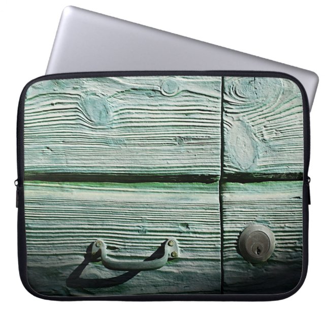 Braun-Holzschublade Laptopschutzhülle (Vorderseite)