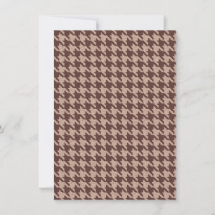 Braun Houndstooth Vornehm Männlich Geburtstag Einladung