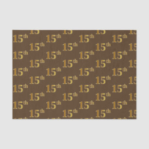 Braun, Imitate Gold 15. (Fünfzehnte) Veranstaltung Seidenpapier
