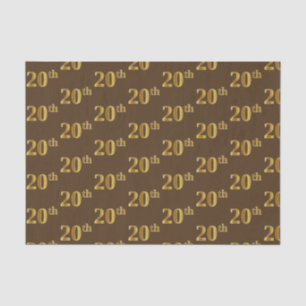 Braun, Imitate Gold 20. (Zwanzigste) Veranstaltung Seidenpapier