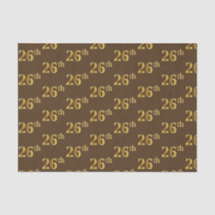 Braun, Imitate Gold 26. (26.) Veranstaltung Seidenpapier