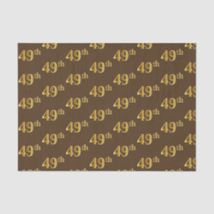Braun, Imitate Gold 49. (neunundvierzig) Veranstal Seidenpapier
