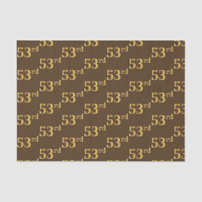 Braun, Imitate Gold 53. (Dritundfünfzigste) Verans Seidenpapier (Vorderseite)