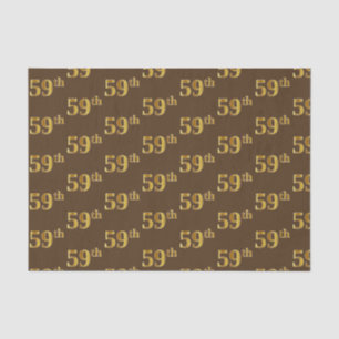 Braun, Imitate Gold 59. (Neunundfünfzigste) Verans Seidenpapier