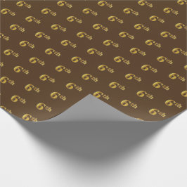 Braun, Imitate Gold 6. (6.) Event Wrapping Paper Geschenkpapier