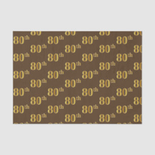 Braun, Imitate Gold 80. (Achtzigste) Veranstaltung Seidenpapier