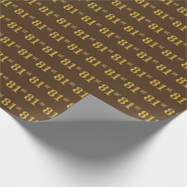 Braun, Imitate Gold 81. (81.) Event Geschenkpapier