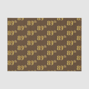 Braun, Imitate Gold 89. (neunundachtzig) Veranstal Seidenpapier