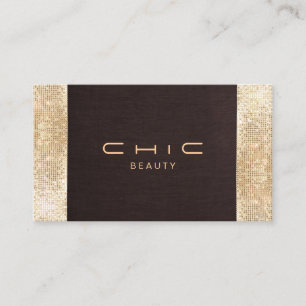 Braun-IMITATE Gold-Sequenzer Schönheit Visitenkarte